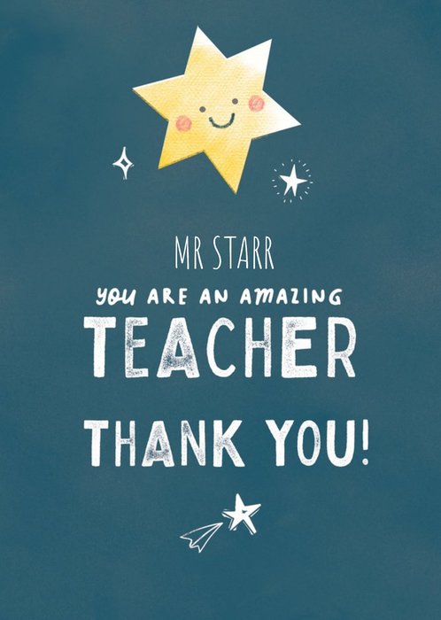 Thank You Teacher Card