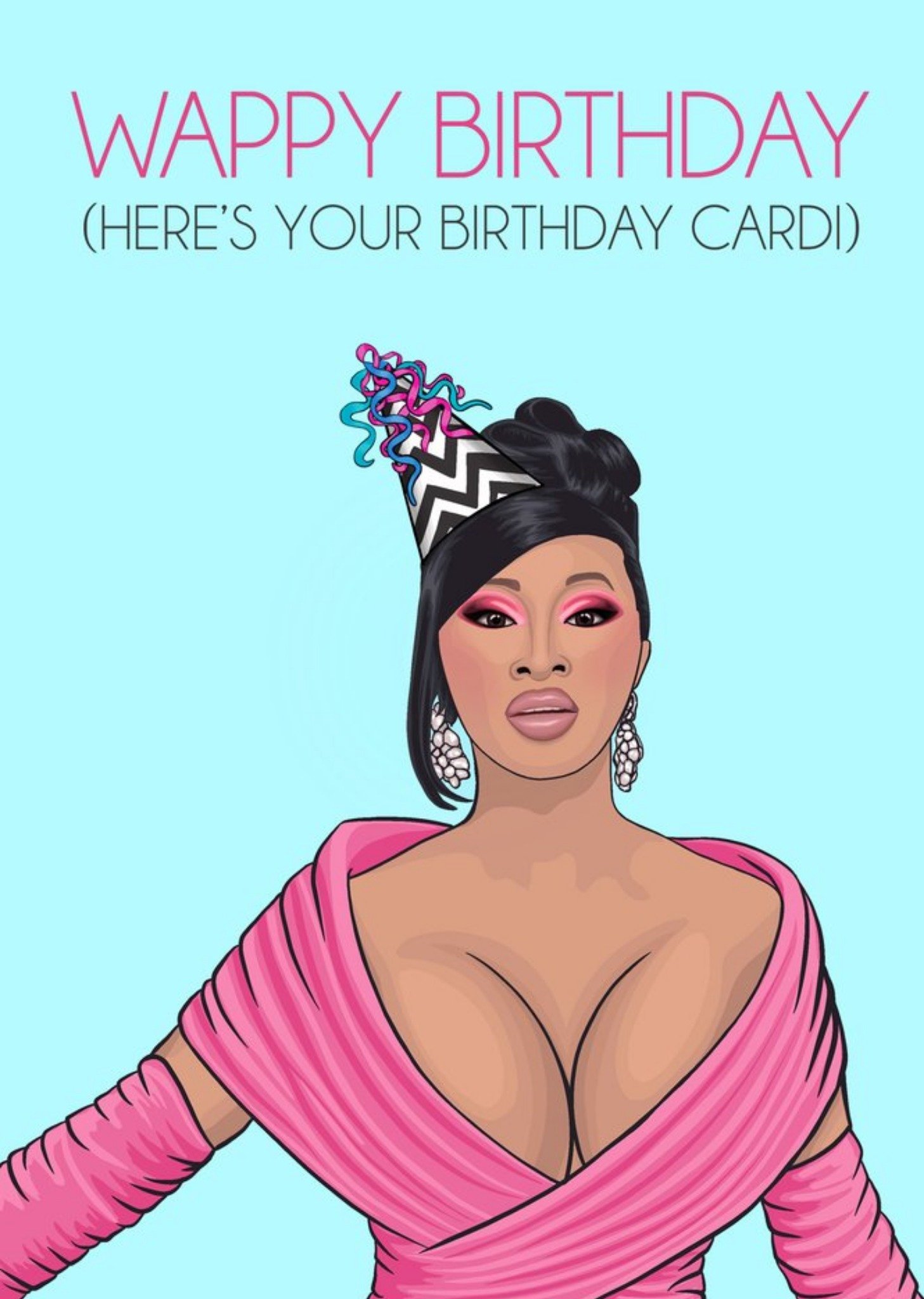 Moonpig Wappy Birthday Funny Music Card