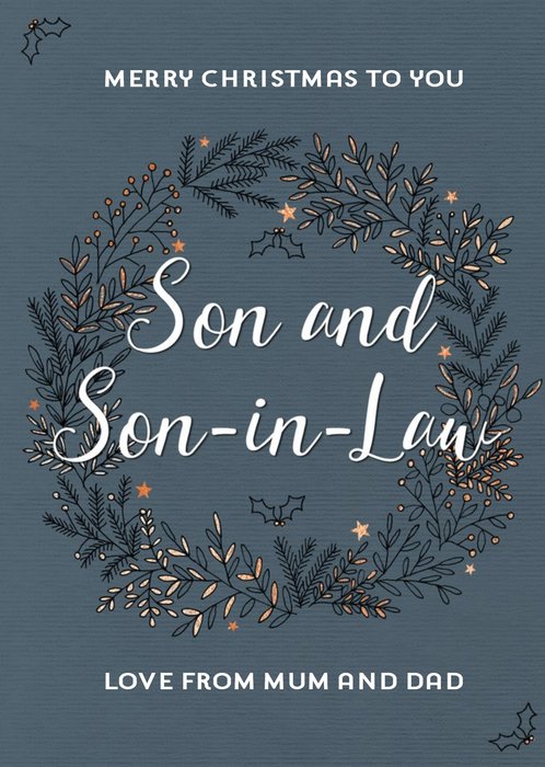 Christmas Card To Our Son And Son In Law