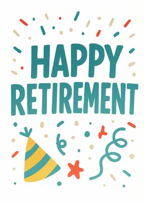 Modern Celebratory Happy Retirement Card