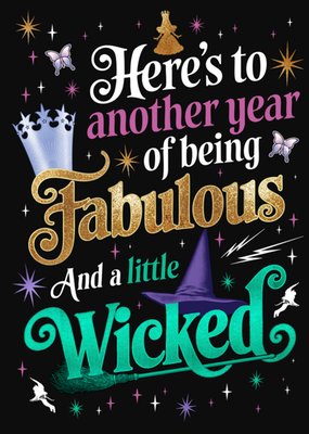 Wizard Of Oz Another Year Of Being Fabulous And Wicked Birthday Card