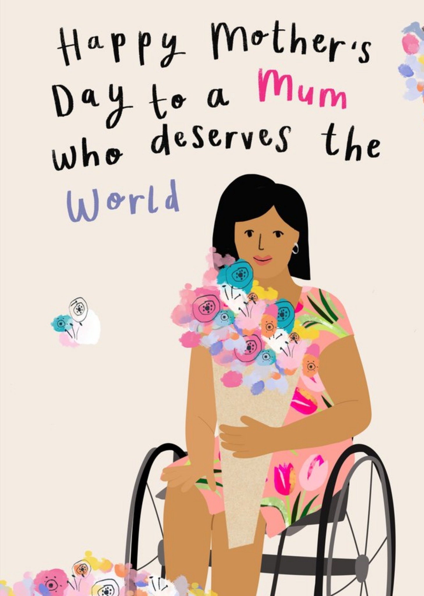 Moonpig A Mum Who Deserves The World Mother's Day Card