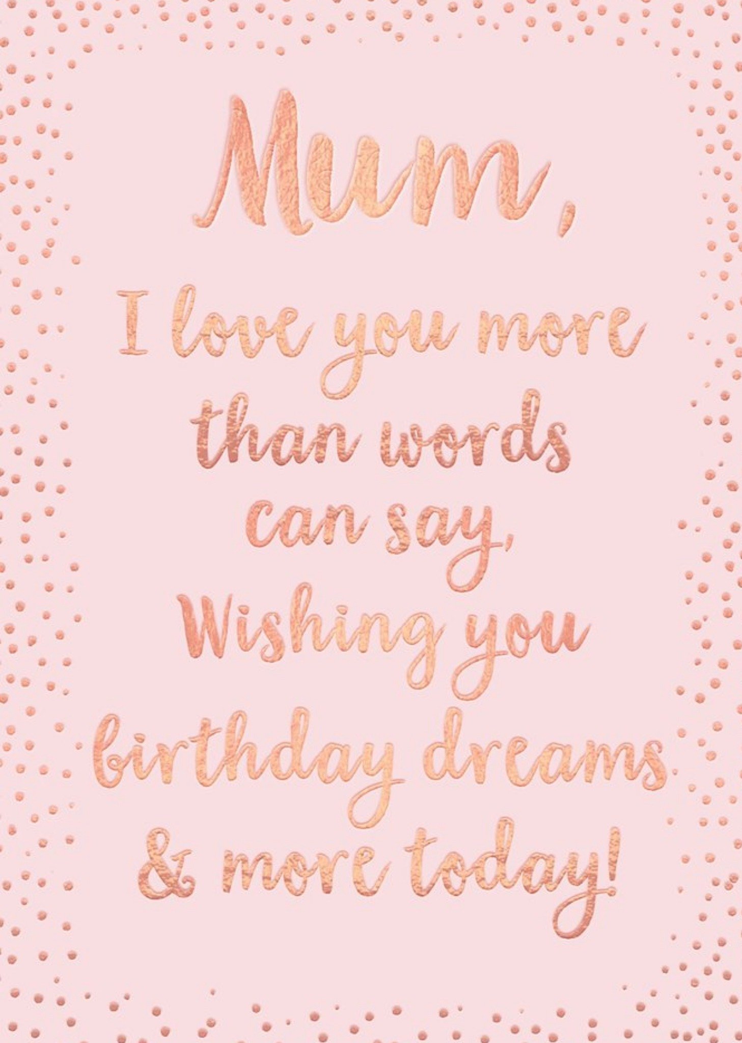 Moonpig Birthday Card - Limelight Card - Mum - Sentimental - Verse