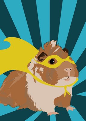 Illustrated Super Guinea Pig Card