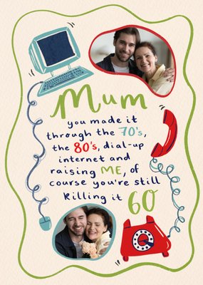 Still Killing It Photo Upload Mum 60th Birthday Card