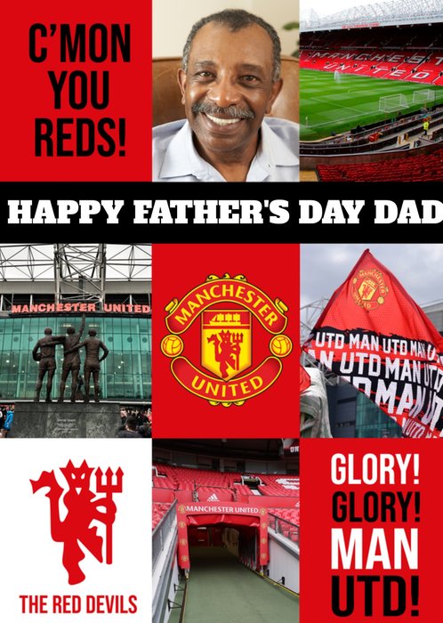 Manchester United Happy Fathers Day Glory Card