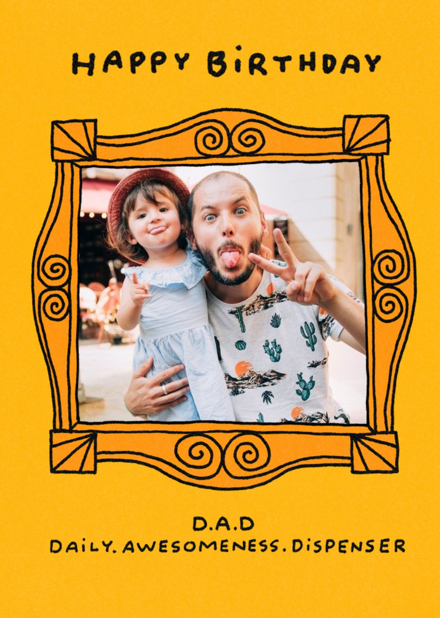 Moonpig Father's Day Card - Dad - Daily - Awesomeness - Dispenser - Photo Upload