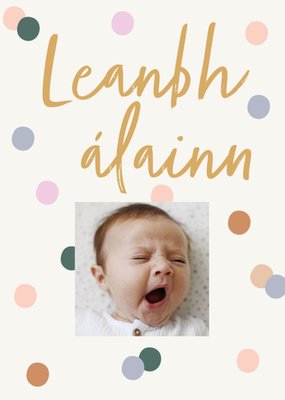 Helen Butler Spot Illustration Irish Leanbh Alainn Baby Photo Upload Card