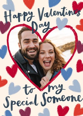 Someone Special Heart Photo Upload Valentine's Day Card