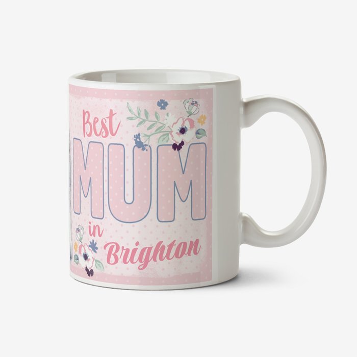 Tatty Teddy Best Mum Personalised City Photo Mug