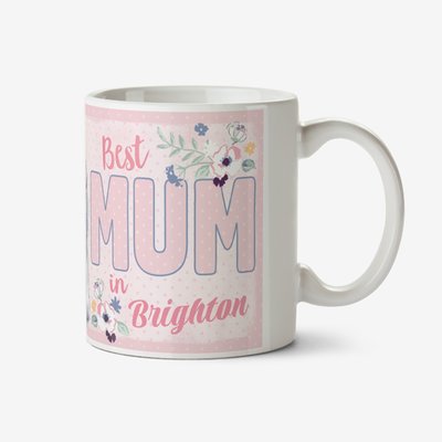 Tatty Teddy Best Mum Personalised City Photo Mug