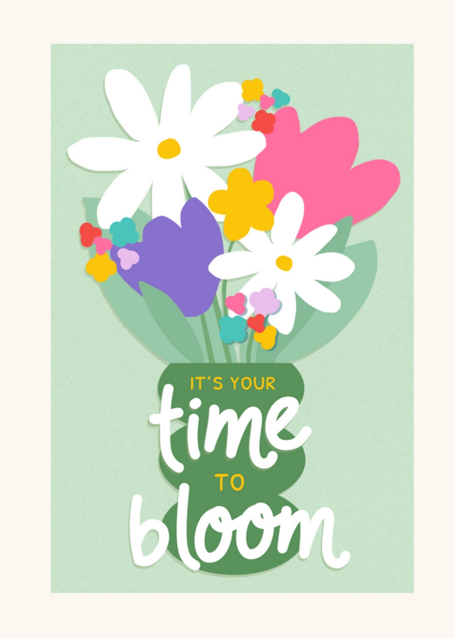 Moonpig It's Your Time To Bloom Card, Large