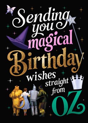 Wizard Of Oz Sending You Magical Birthday Wishes Card