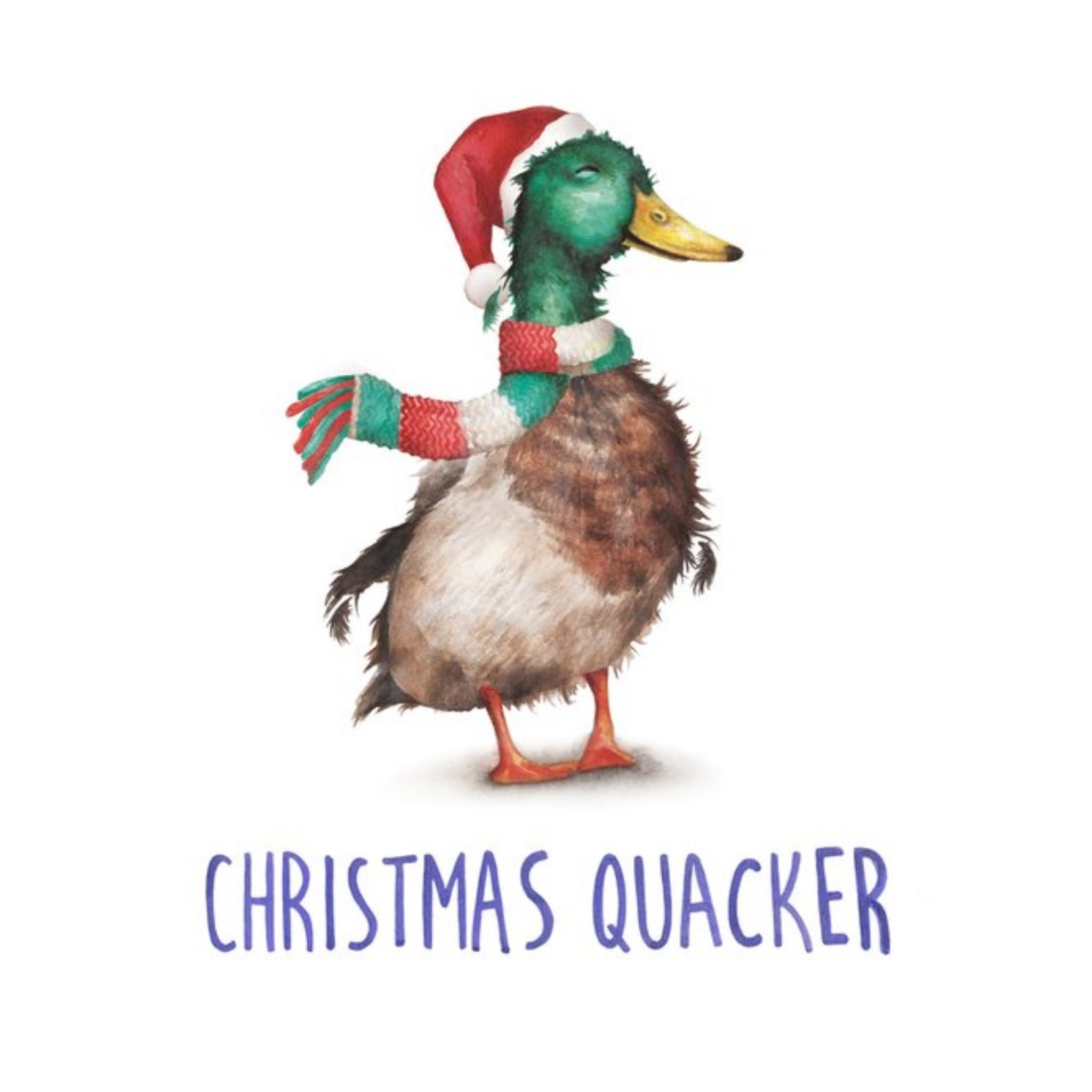 Moonpig Duck Christmas Quacker Pun Christmas Card