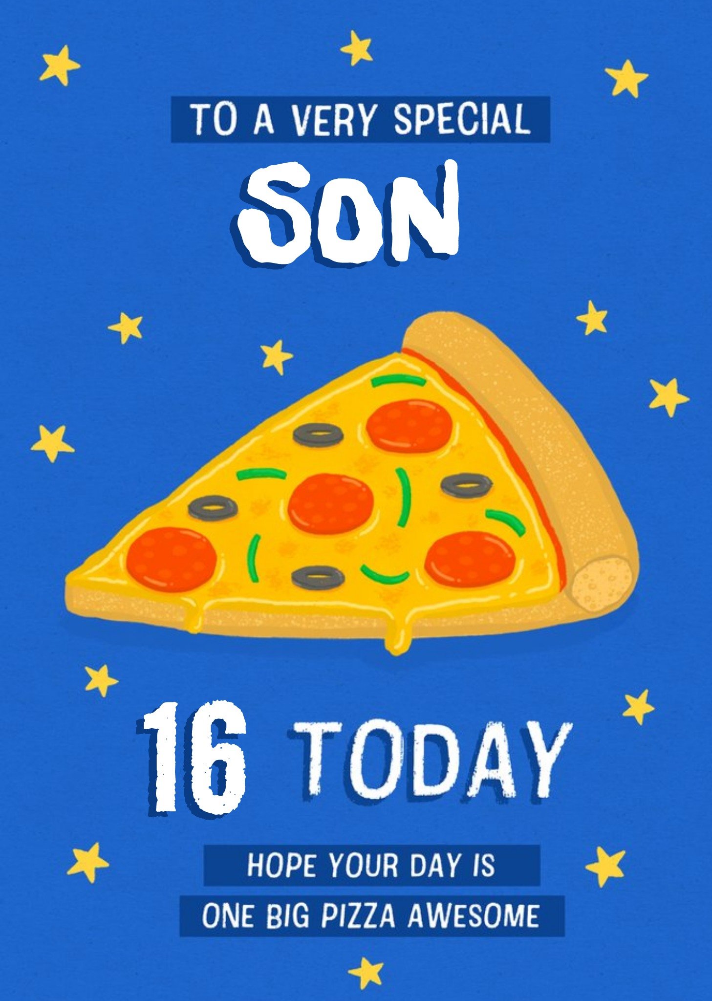 Moonpig One Big Pizza Awesome Birthday Card