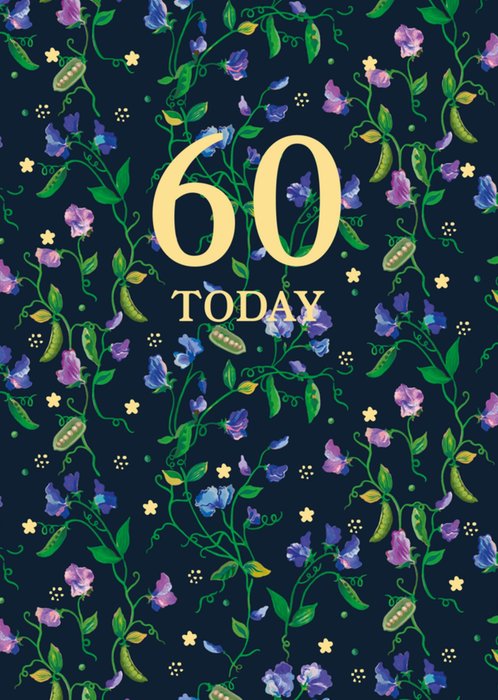 Cath Kidston 60 Today Floral Illustrated Birthday Card