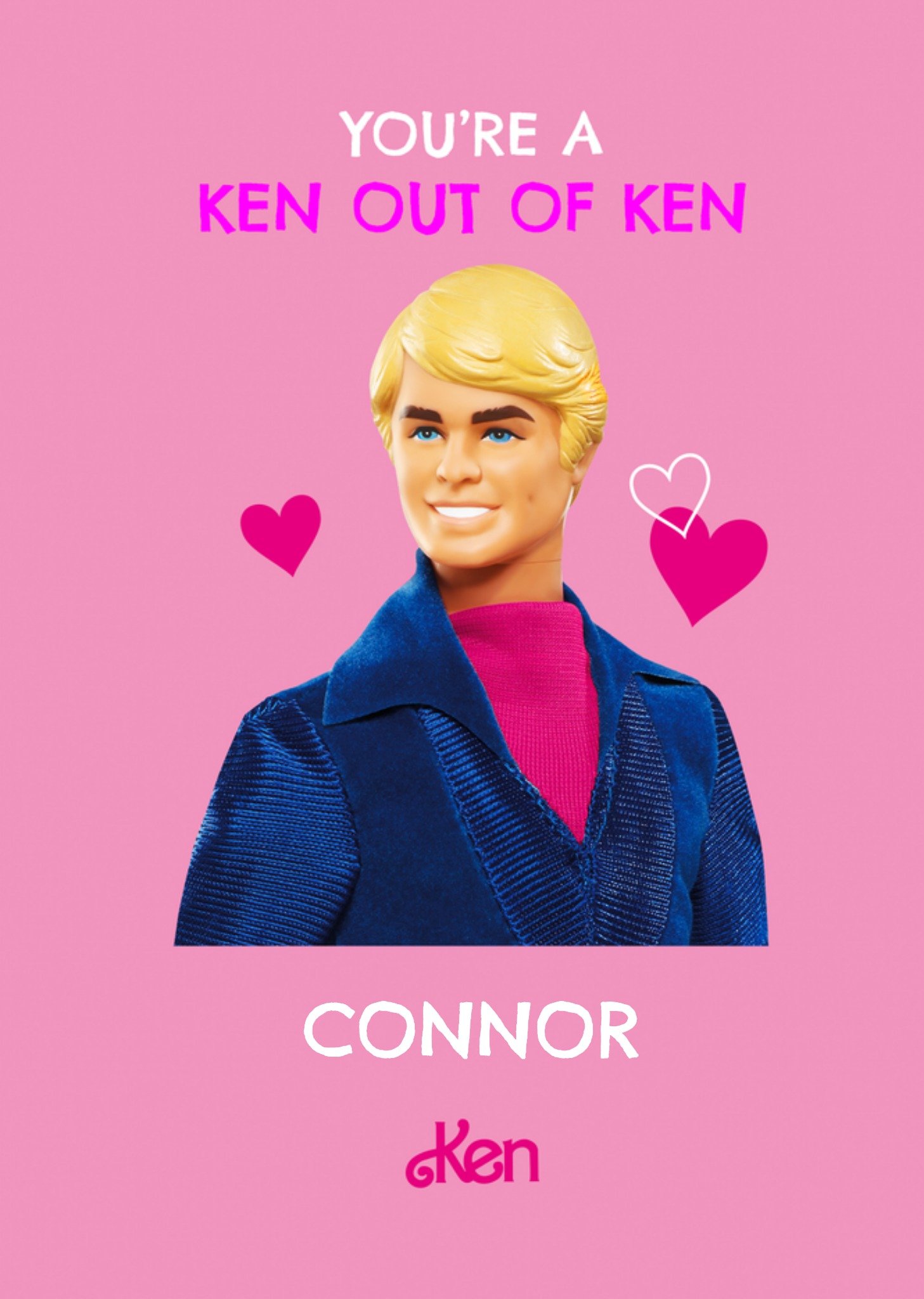 Barbie You're A Ken Out Of Ken Doll Valentine's Day Card