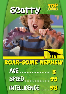 Top Trumps Special Niece Photo Upload Birthday Card