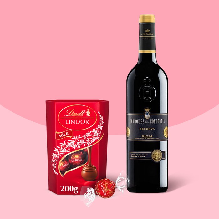 Lindt Lindor Truffles and Rioja Reserva