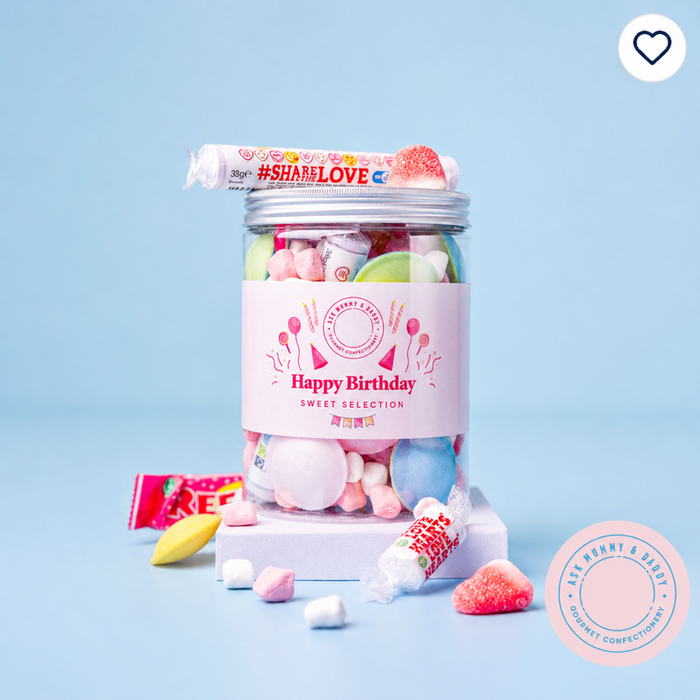 Happy Birthday Sweet Selection Tub Pink