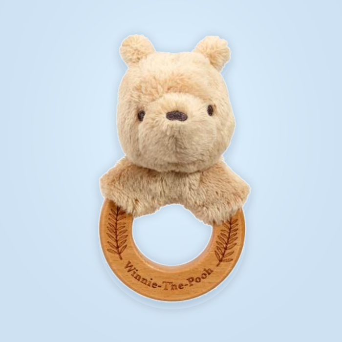 Winnie The Pooh Always and Forever Wooden Ring Rattle