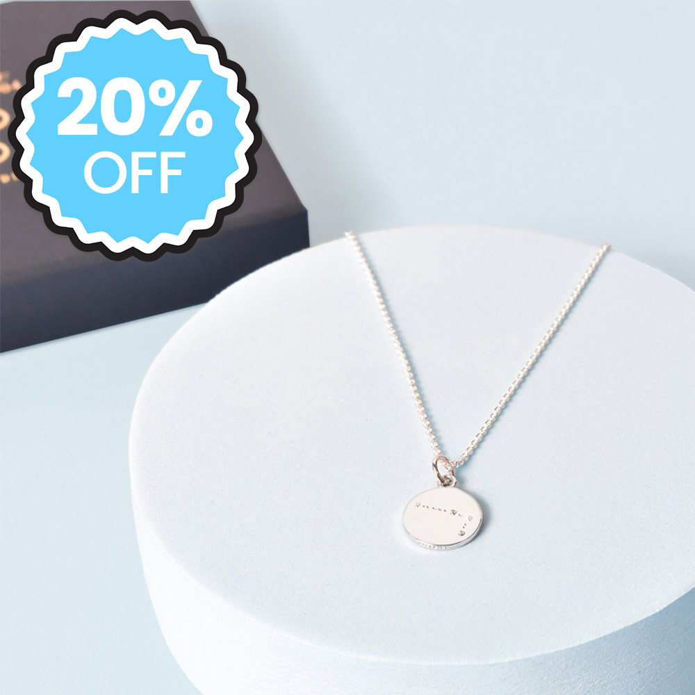 Posh Totty 'aries' Zodiac Silver Necklace