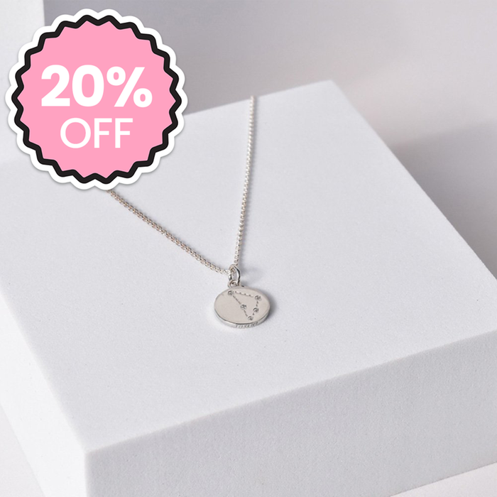 'Capricorn' Zodiac Silver Necklace