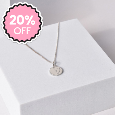 'Capricorn' Zodiac Silver Necklace