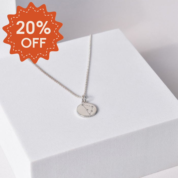 'Capricorn' Zodiac Silver Necklace