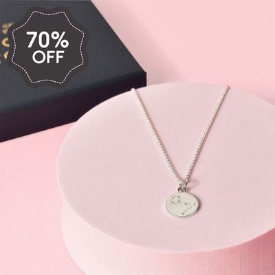 'Pisces' Zodiac Silver Necklace