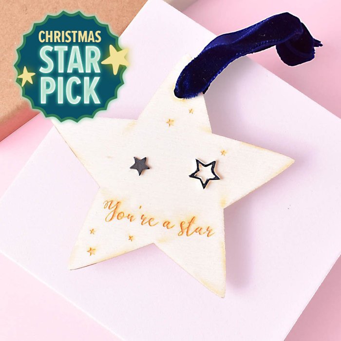 You're a Star Silver Star Earrings