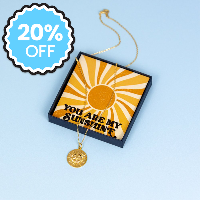 You Are My Sunshine Gold Necklace