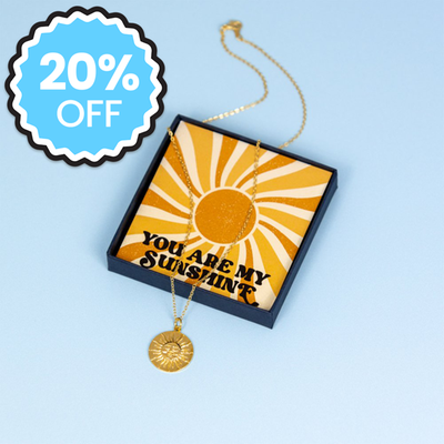 You Are My Sunshine Gold Necklace