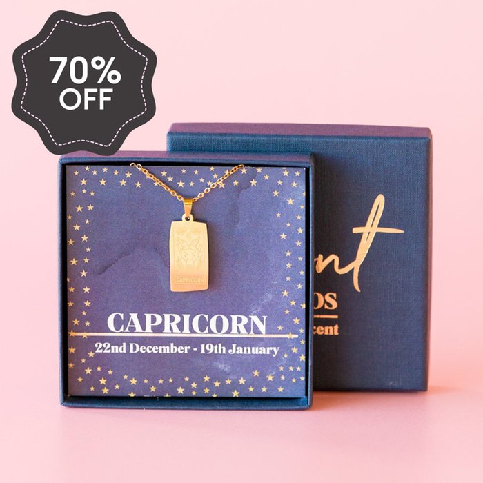 Capricorn Zodiac Necklace