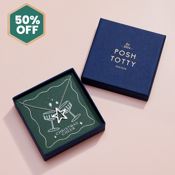 Posh Totty 'Christmas Cheer' Sterling Silver Necklace