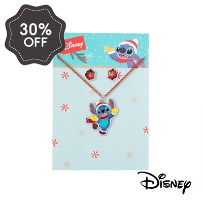 Disney Stitch Earrings & Necklace Gift Set
