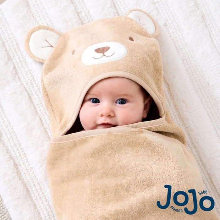 Jojo Maman Bebe Baby Bear Towel Cuddler