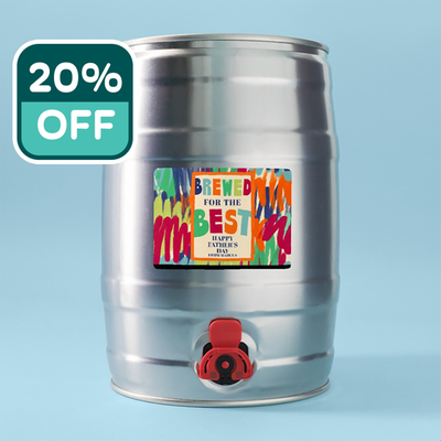 Personalised 'Brewed For The Best' IPA Mini Keg