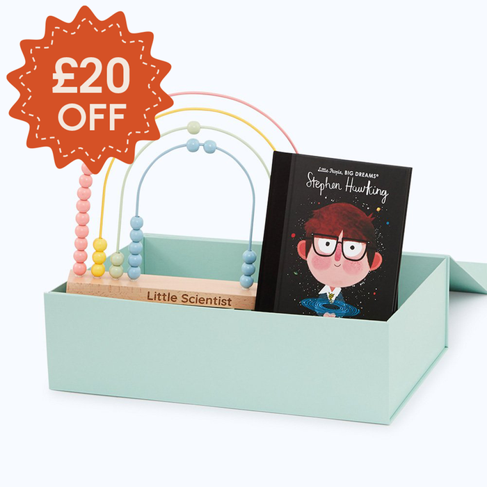 My 1st Years Little Learner Stephen Hawking Book, Wooden Toy & Gift Box