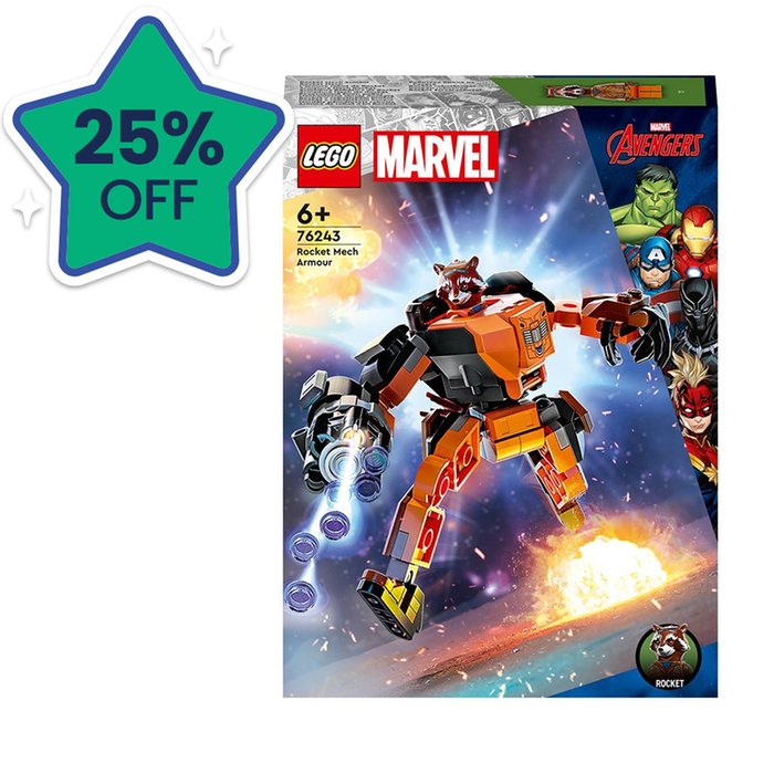 LEGO Marvel Rocket Mech Armour (76243)