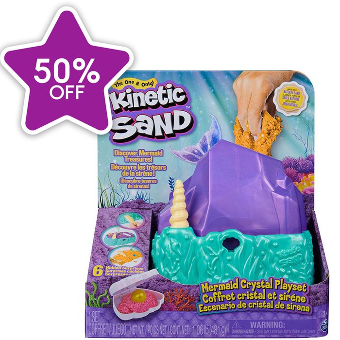 Kinetic Sand Mermaid Crystal Craft Set