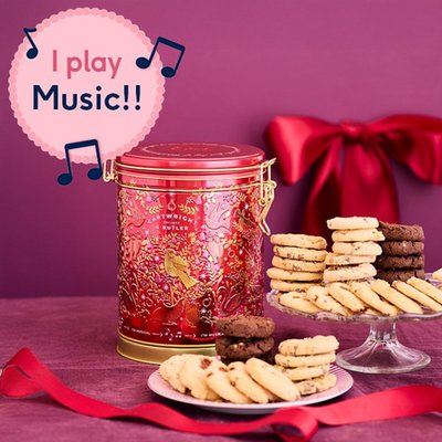 Cartwright & Butler 12 Days Of Christmas - Biscuits in Musical Barrel