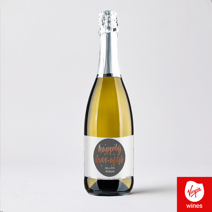 Virgin Wine Personalised Happily Ever After Prosecco 75cl