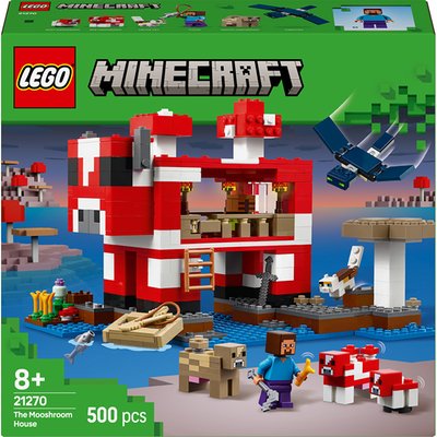 LEGO® Minecraft The Mooshroom House Toy Playset (21270)