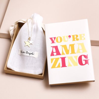 You're Amazing Double Star Necklace