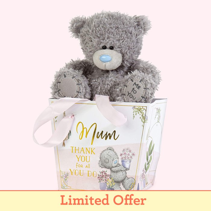 Tatty Teddy Thank You Mum Soft Toy with Gift Bag