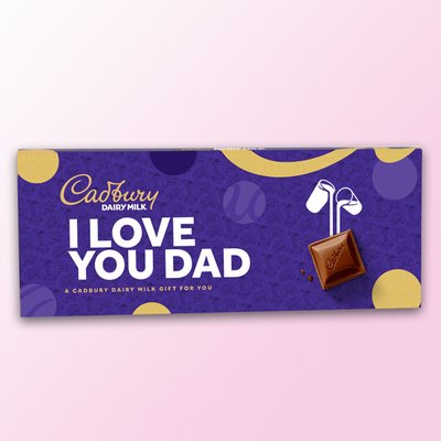 Cadbury Dairy Milk 'I Love You Dad' Bar