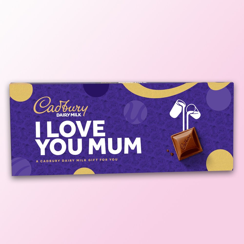 Cadbury Dairy Milk 'i Love You Mum' Bar (850G) Chocolates