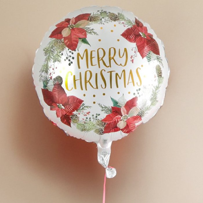 The Christmas Poinsettia Balloon