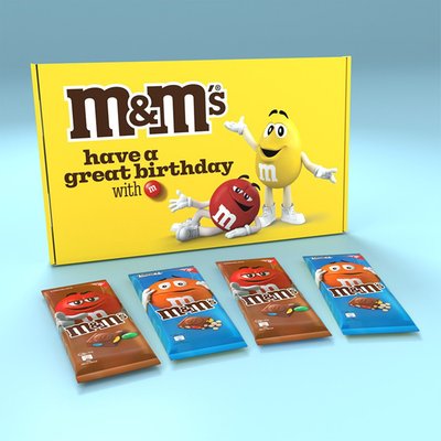 M&M's Birthday Gift Box (x4 pk 165g)